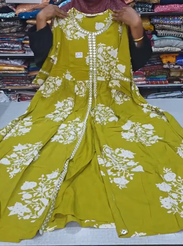 Rayon Anarkali Long Kurti | AK1954